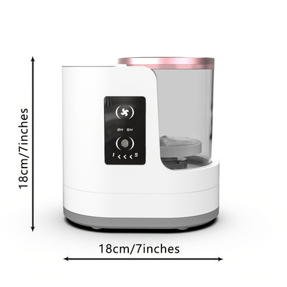 [Automatic Makeup Brush Cleaner] 3 In 1 Electric Makeup Brush Cleaner Dryer With Holder | Portable USB Automatic Cleaner For All Beauty Brushes Including Contour Eyeshadow Blush Brushes - Ideal Gift For Mother's Day